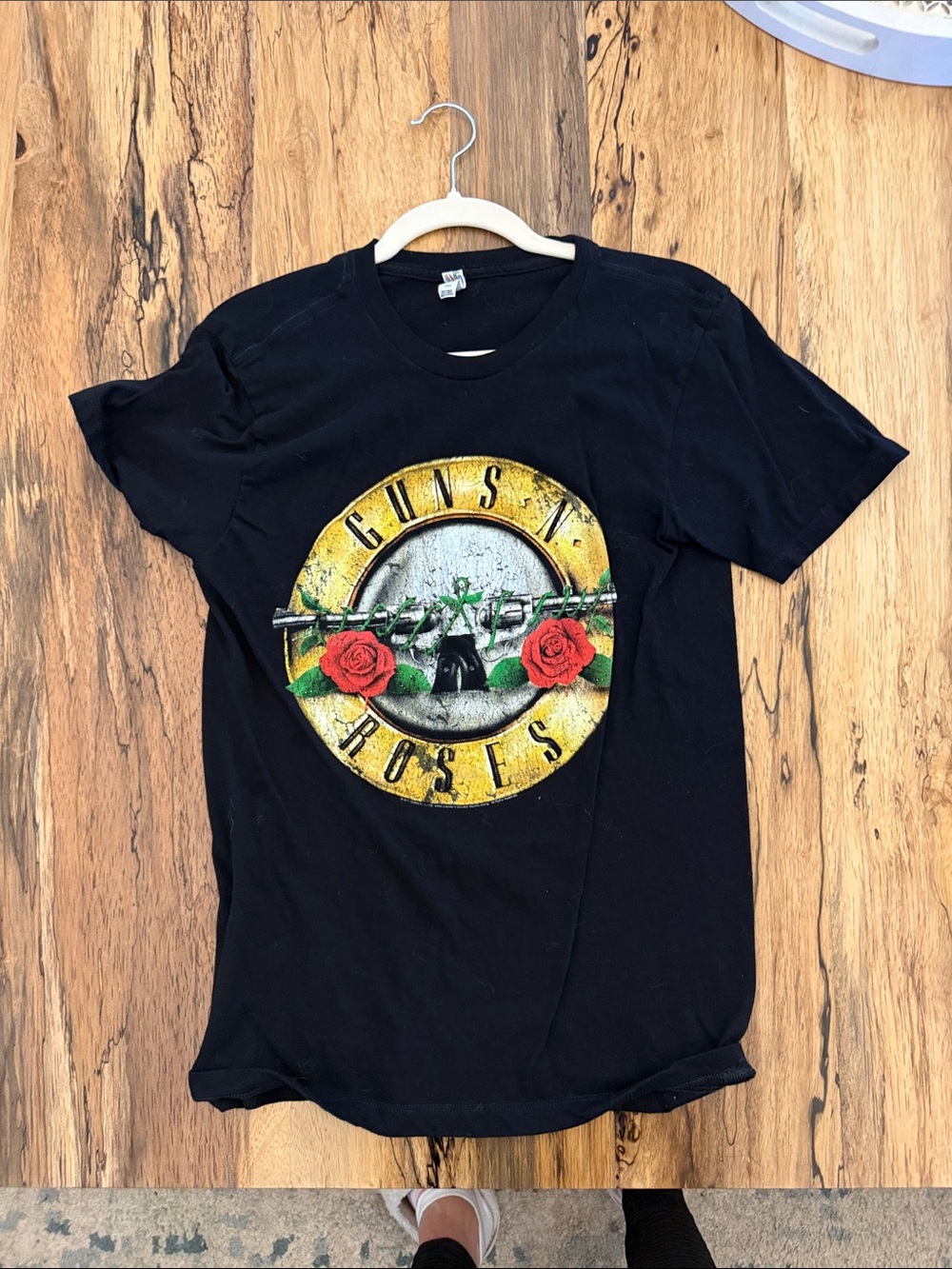 Black Graphic Band Tee